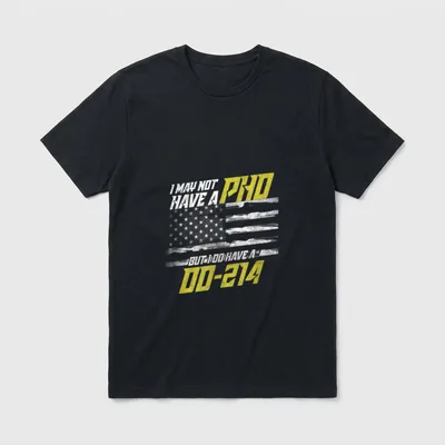 Veteran DD-214 Pride T-Shirt – Classic T-Shirt in Black