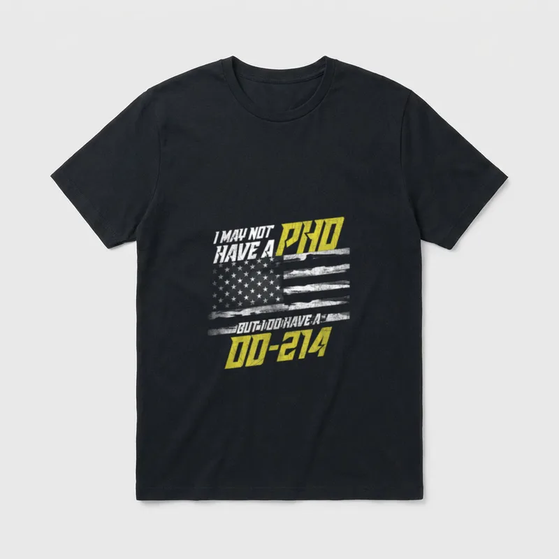 Veteran DD-214 Pride T-Shirt – Classic T-Shirt in Black