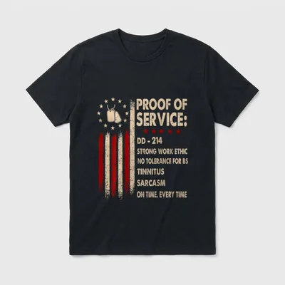 Military Service Member Hearing Loss T-Shirt – Classic T-Shirt in Black