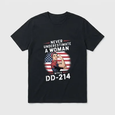 Armed Forces Woman T-Shirt – Classic T-Shirt in Black