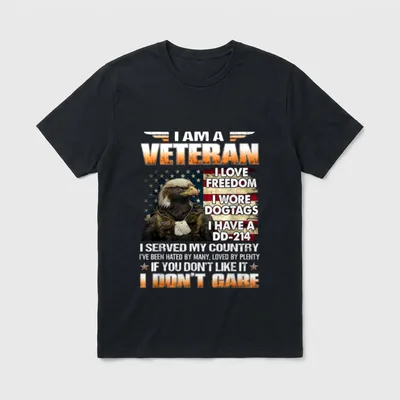 Veteran DD-214 Dogtags T-Shirt – Classic T-Shirt in Black