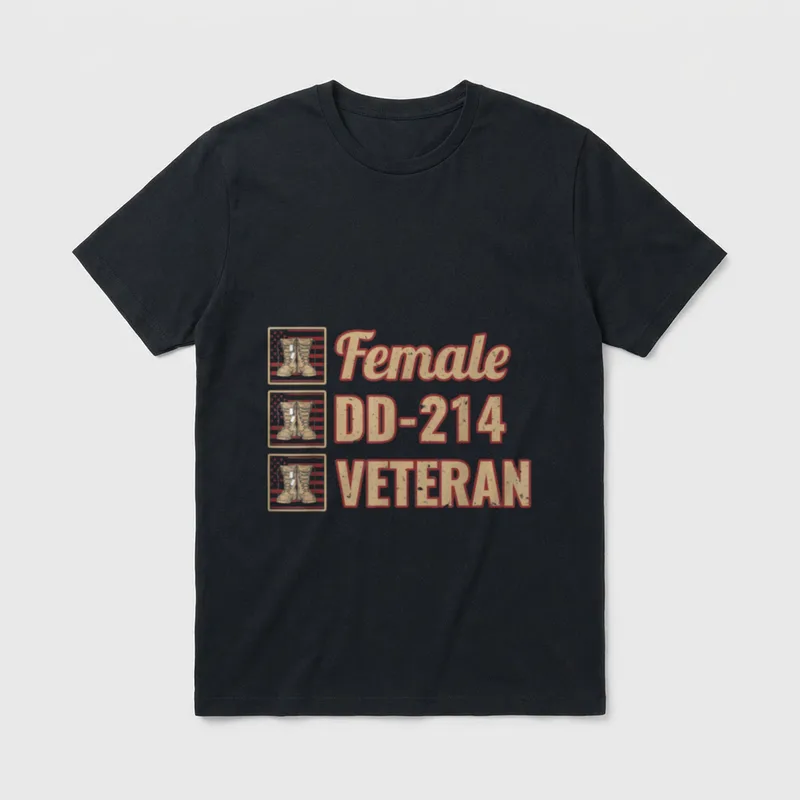 Women Military Discharge Certificate T-Shirt – Classic T-Shirt in Black