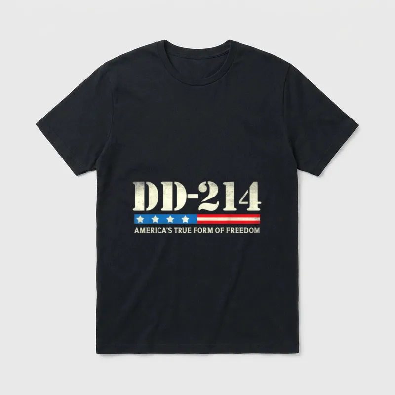 Patriotic Veterans American Flag T-Shirt – Classic T-Shirt in Black