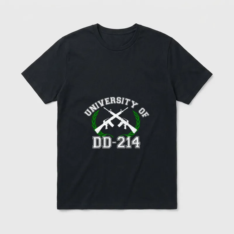 Military Service Graduate T-Shirt – Classic T-Shirt in Black