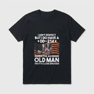 Proud Veteran Imperfect T-Shirt – Classic T-Shirt in Black