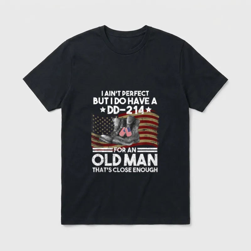 Proud Veteran Imperfect T-Shirt – Classic T-Shirt in Black
