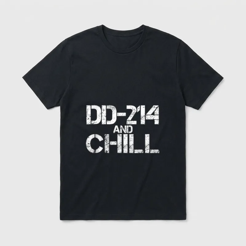 Military Service Member Relaxing T-Shirt – Classic T-Shirt in Black