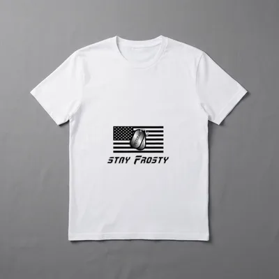 Stay Frosty Veteran T-Shirt – Classic T-Shirt in Black