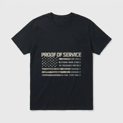 Military Service Tinnitus T-Shirt – Classic T-Shirt in Black
