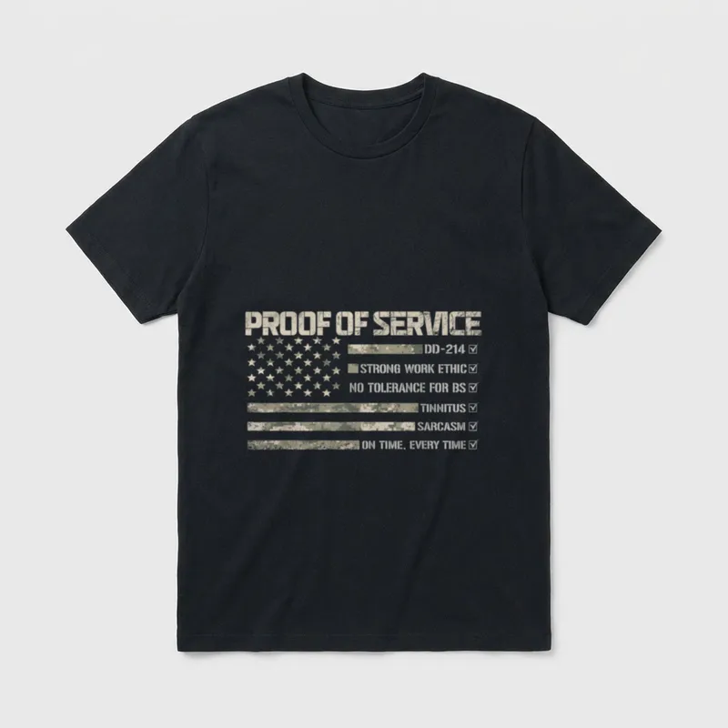 Military Service Tinnitus T-Shirt – Classic T-Shirt in Black