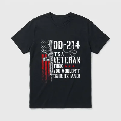 DD-214 It's a Veteran Thing Wouldn T-Shirt – Classic T-Shirt in Black