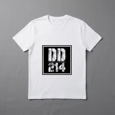 DD-214 US Alumni Distressed Military Special T-Shirt – Classic T-Shirt in Black