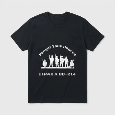 DD-214 Alumni Veterans T-Shirt – Classic T-Shirt in Black