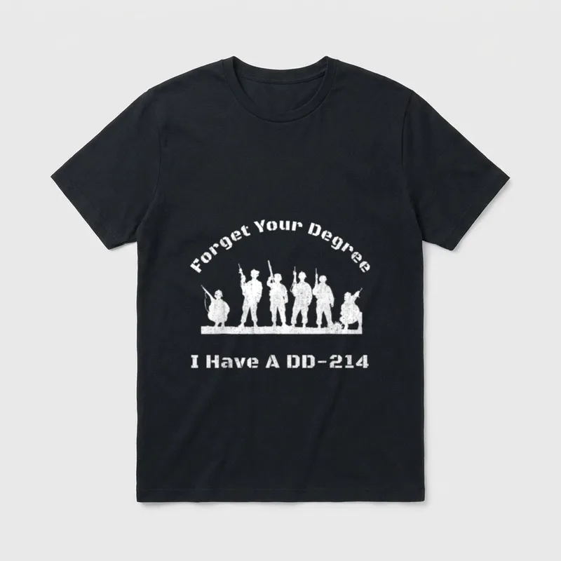 DD-214 Alumni Veterans T-Shirt – Classic T-Shirt in Black