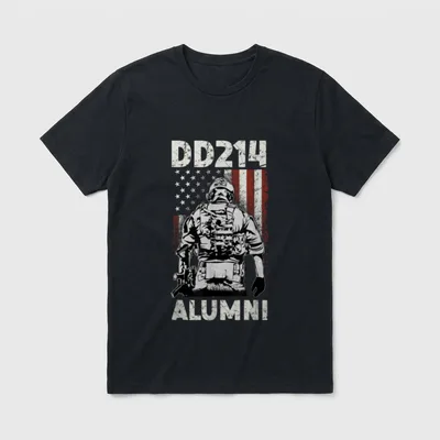 Patriotic Veterans Day Dd214 Alumni Women T-Shirt – Classic T-Shirt in Black