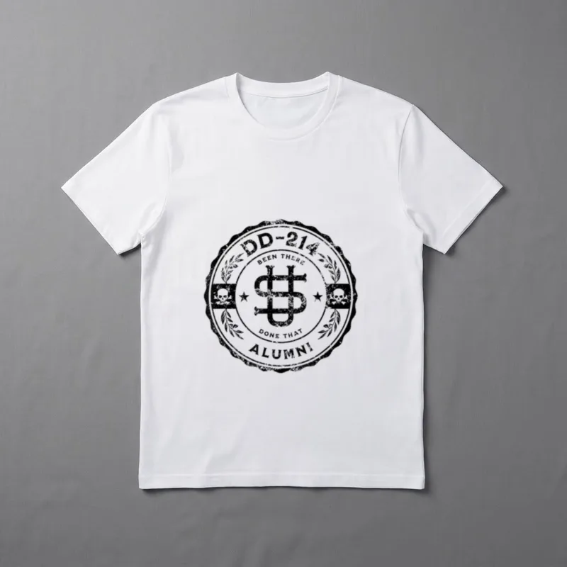There Done That Military Veteran DD-214 T-Shirt – Classic T-Shirt in Black