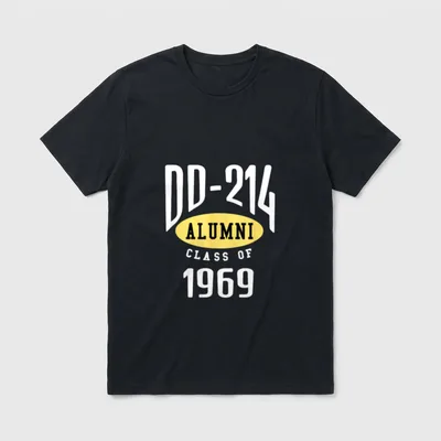 DD 214 Alumni Veteran Veterans T-Shirt – Classic T-Shirt in Black