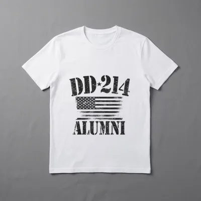 U S Military Veterans DD-214 Alumni T-Shirt – Classic T-Shirt in Black