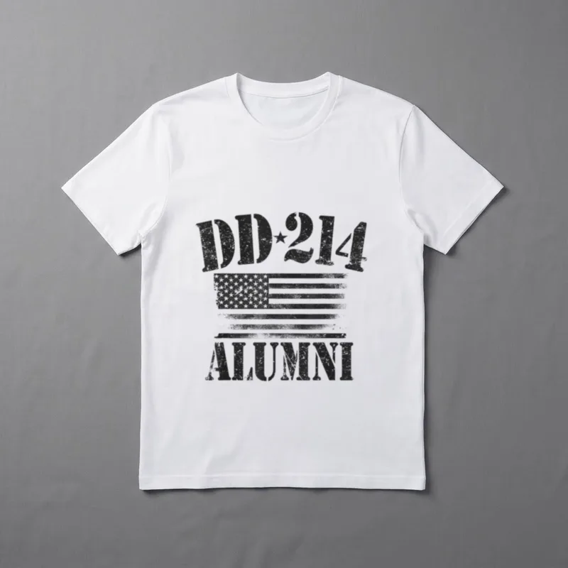 U S Military Veterans DD-214 Alumni T-Shirt – Classic T-Shirt in Black