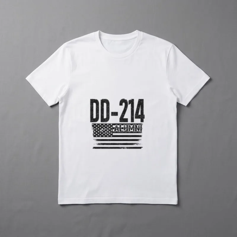 Vintage DD-214 Alumni Serving T-Shirt – Classic T-Shirt in Black