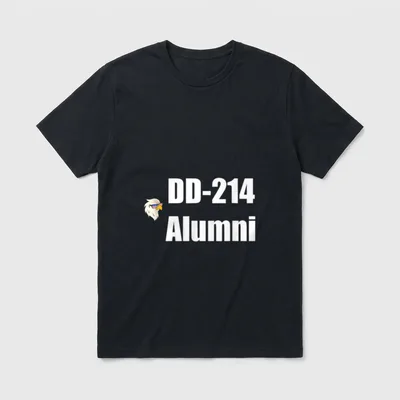 DD-214 Alumni US Military Veteran Lightweight T-Shirt – Classic T-Shirt in Black