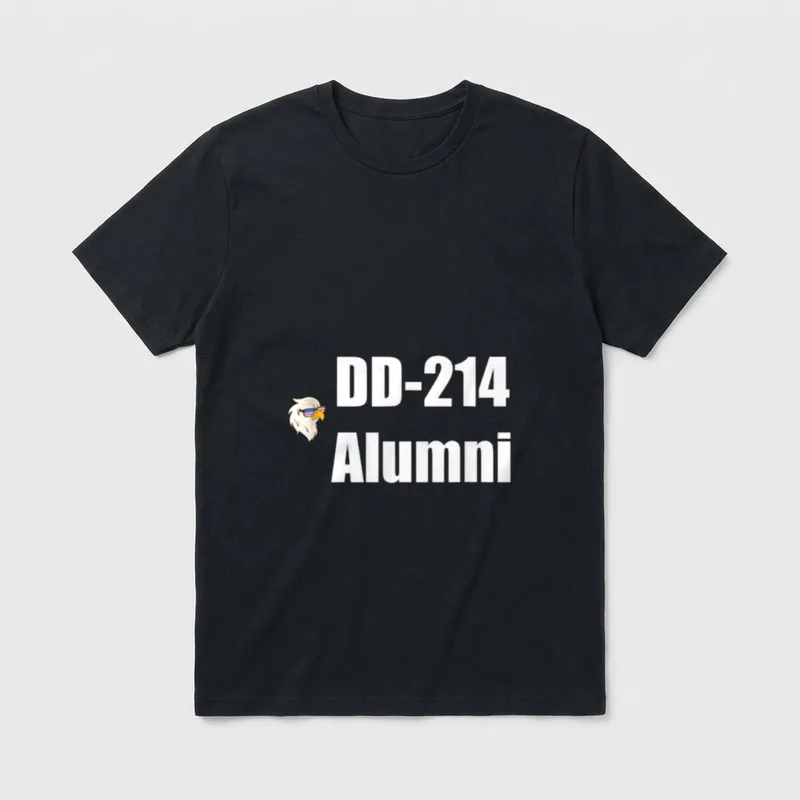 DD-214 Alumni US Military Veteran Lightweight T-Shirt – Classic T-Shirt in Black