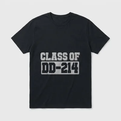 For Veterans Class of DD-214 T-Shirt – Classic T-Shirt in Black