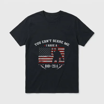 Scare Me I Have a DD-214 T-Shirt – Classic T-Shirt in Black