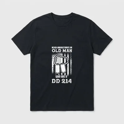 Old Guy Who Has a DD214 T-Shirt – Classic T-Shirt in Black