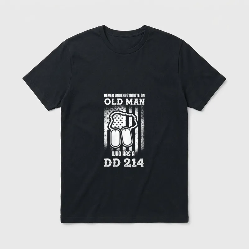 Old Guy Who Has a DD214 T-Shirt – Classic T-Shirt in Black