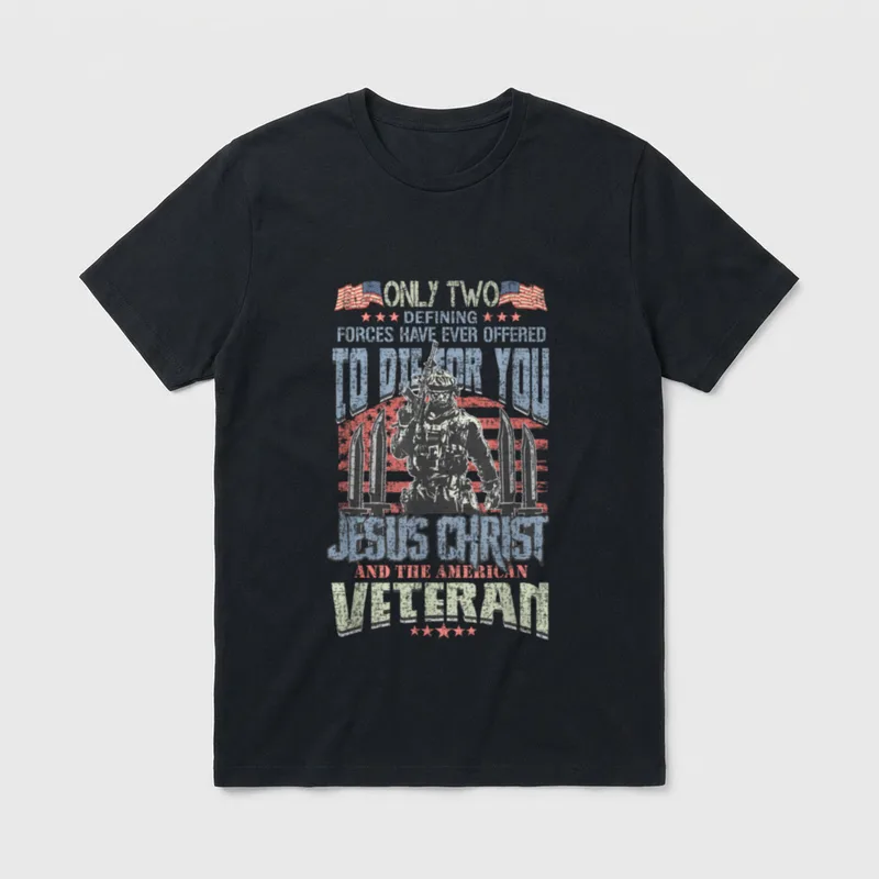 US Patriotic American Veteran Veteran's Day T-Shirt – Classic T-Shirt in Black