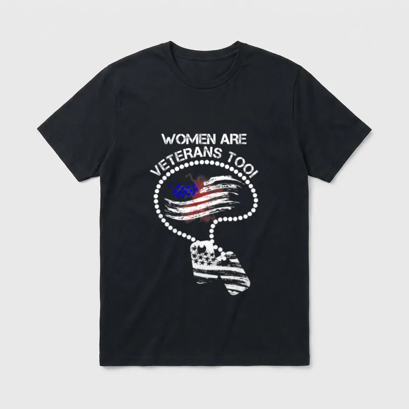 Female Veteran T-Shirt – Classic T-Shirt in Black