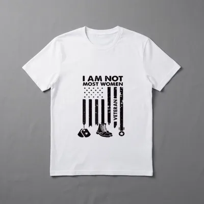Female Veteran Pride T-Shirt – Classic T-Shirt in Black