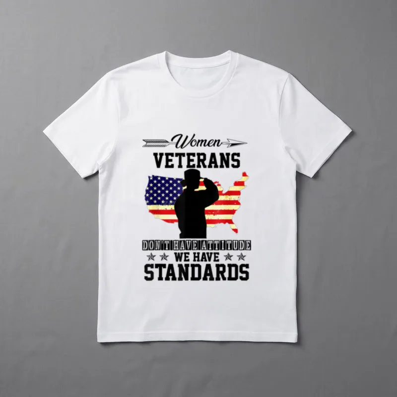 Women Veterans Standards T-Shirt – Classic T-Shirt in Black