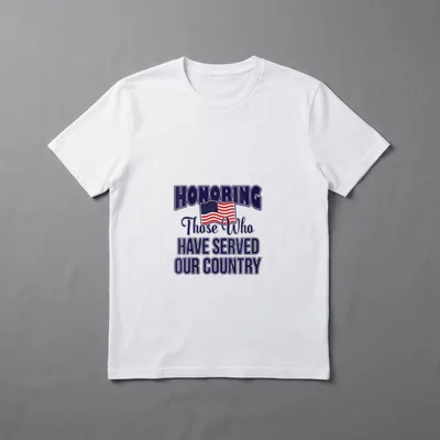 Veterans Day Military Support Honoring T-Shirt – Classic T-Shirt in Black