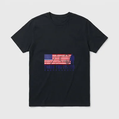 Veteran Thank You for Your Veterans T-Shirt – Classic T-Shirt in Black