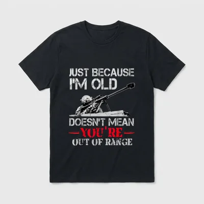 Old Veteran Shooter T-Shirt – Classic T-Shirt in Black
