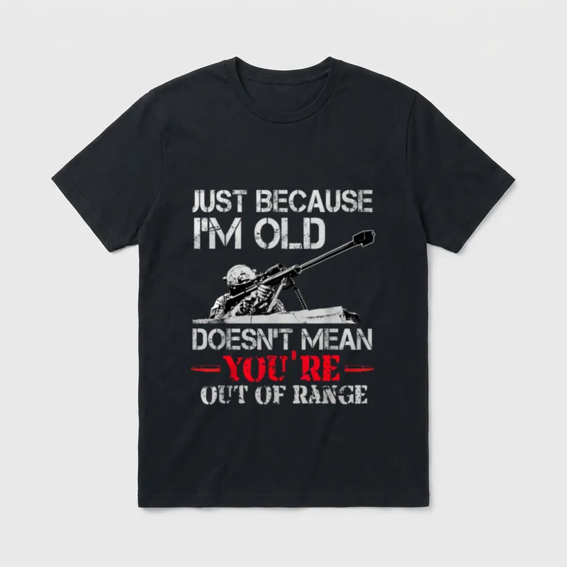 Old Veteran Shooter T-Shirt – Classic T-Shirt in Black