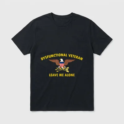 Dysfunctional Veteran T-Shirt – Classic T-Shirt in Black