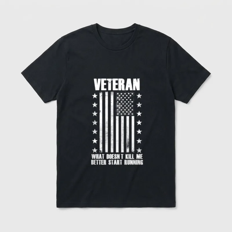 Grumpy Veteran Attitude T-Shirt – Classic T-Shirt in Black
