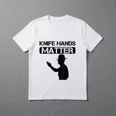 Knife Hands Matter Veteran T-Shirt – Classic T-Shirt in Black