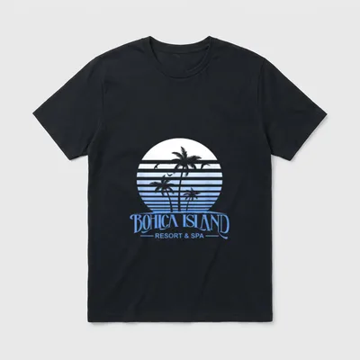 Military Veteran Beach Humor T-Shirt – Classic T-Shirt in Black