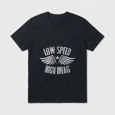 Low Speed High Drag T-Shirt – Classic T-Shirt in Black