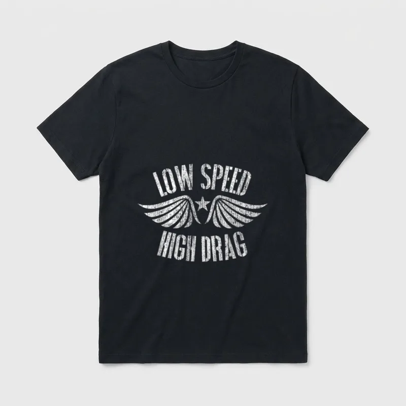 Low Speed High Drag T-Shirt – Classic T-Shirt in Black
