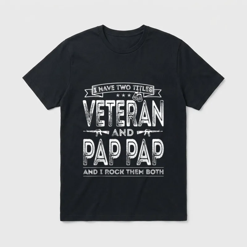 Veteran Pap Pap T-Shirt – Classic T-Shirt in Black