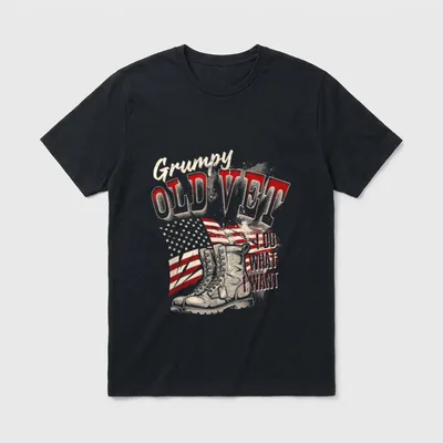 Funny Grumpy Vet T-Shirt – Classic T-Shirt in Black