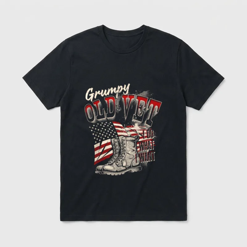 Funny Grumpy Vet T-Shirt – Classic T-Shirt in Black