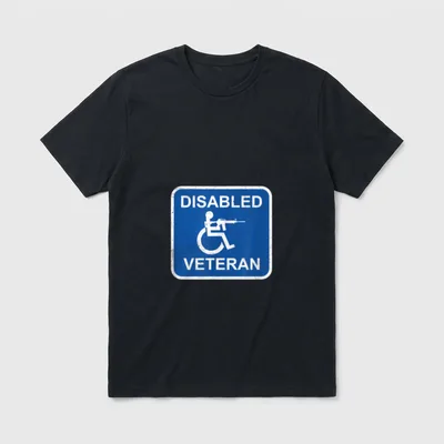 Veteran Humor Graphic T-Shirt – Classic T-Shirt in Black