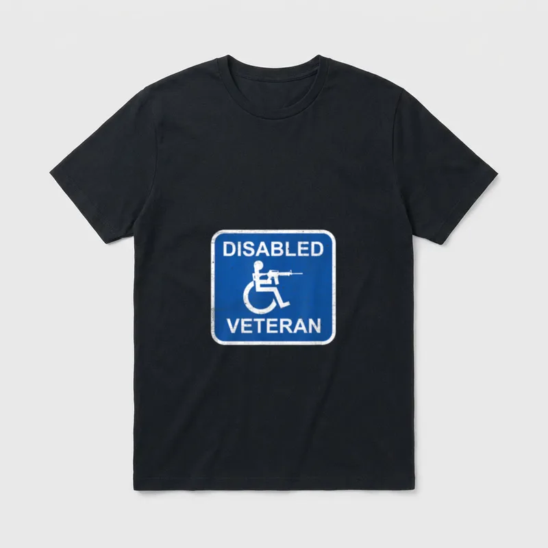 Veteran Humor Graphic T-Shirt – Classic T-Shirt in Black