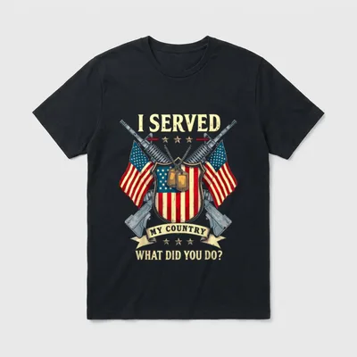 Military Service Country T-Shirt – Classic T-Shirt in Black
